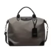 Oxford Shoulder Bag with Pendant and Magnetic Snap Khaki color SKU reference