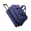 42L Quilted Expandable Rolling Travel Duffel Blue 2 color SKU reference