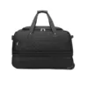 42L Quilted Expandable Rolling Travel Duffel Black 3 color SKU reference