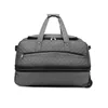 42L Quilted Expandable Rolling Travel Duffel Gray 3 color SKU reference