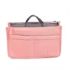 Handbag Organizer Insert with Zippered Compartments Pink color SKU reference