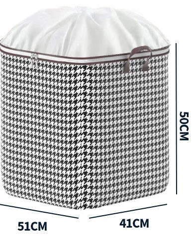 Cotton-Linen Drawstring Laundry & Storage Bag Bird color SKU reference
