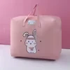 Quilt and Blanket Storage Tote with Three Size Options Pink 2 / 58 × 48 × 28 cm color SKU reference