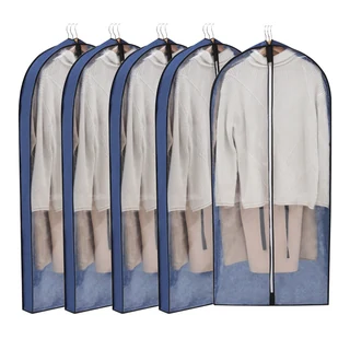 Reusable Nonwoven Garment Cover with Side Gusset Navy · 60 × 16 × 100 cm color SKU reference