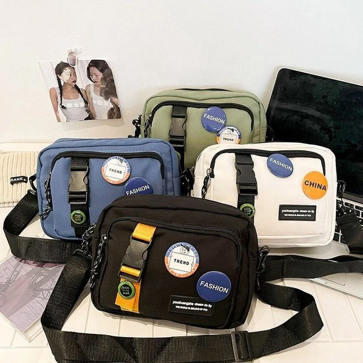 Compact Nylon Waist Bag with Layered Storage product reference image