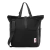 Nylon Travel Shoulder Bag with Anti-Theft Pocket Black color SKU reference
