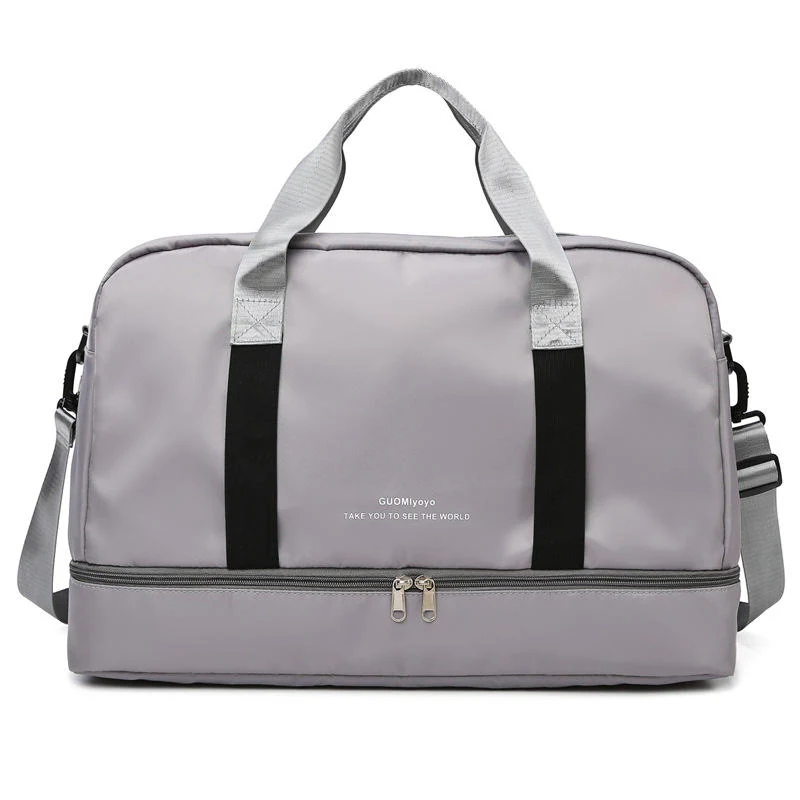 Travel and Gym Duffel with Shoe Pocket and Yoga Mat Carry Dark gray color SKU reference