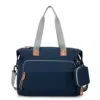 Polyester Diaper Tote with Pacifier Case Navy color SKU reference