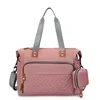 Polyester Diaper Tote with Pacifier Case Pink color SKU reference