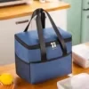 Oxford Insulated Lunch Cooler Bag for Work and Picnics Navy color SKU reference