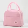 Oxford Insulated Lunch Cooler Bag with Shoulder Strap Hot pink color SKU reference
