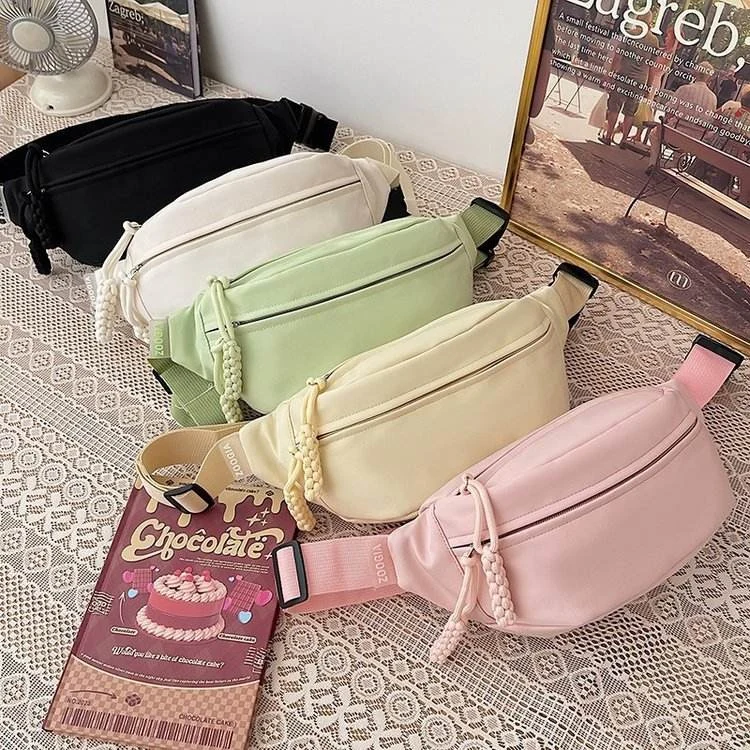 Five-Color Nylon Fanny Pack with Adjustable Strap product reference image
