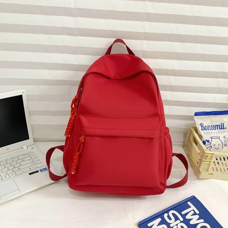 Oxford Cloth School Backpack with Five Color References Red color SKU reference