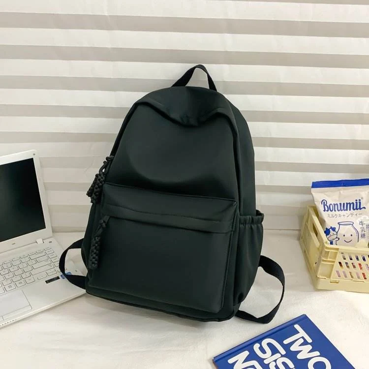 Oxford Cloth School Backpack with Five Color References Black color SKU reference