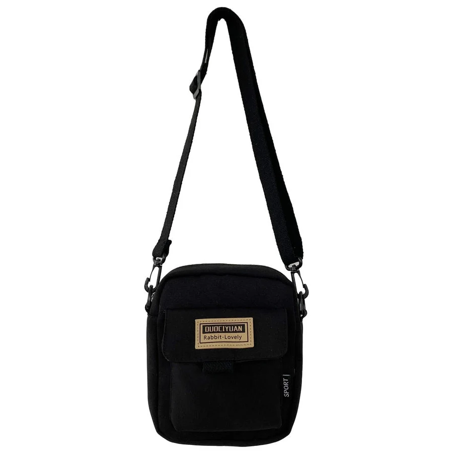 Nylon Phone Crossbody Bag with Three Color Options Black color SKU reference