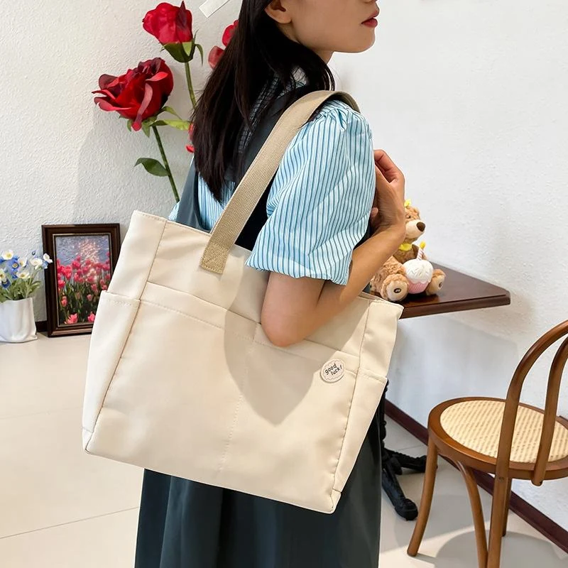 Oxford Square Multipocket Everyday Tote with Zipper product reference image