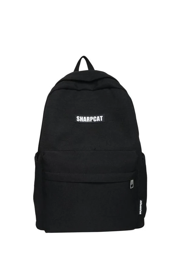 Nylon Travel and School Backpack with Five Color Options Black color SKU reference