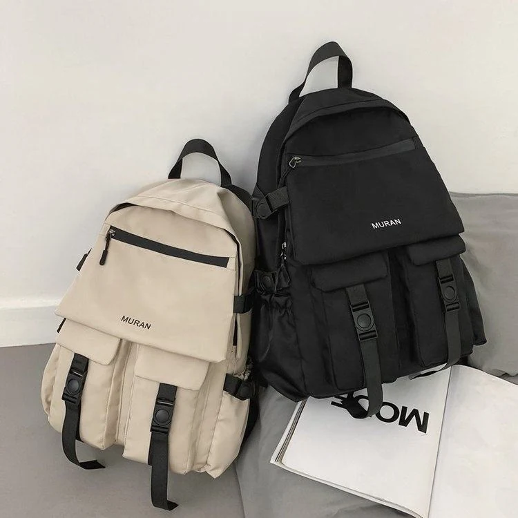 22 L Nylon School and Travel Backpack with Multiple Pockets product reference image
