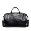 PU Travel Duffel with Corner-Wrap Detail Black color SKU reference