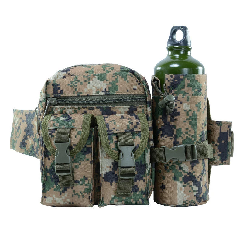 Tactical Water Bottle Waist Pouch with Eight Variant References Variant 4 color SKU reference