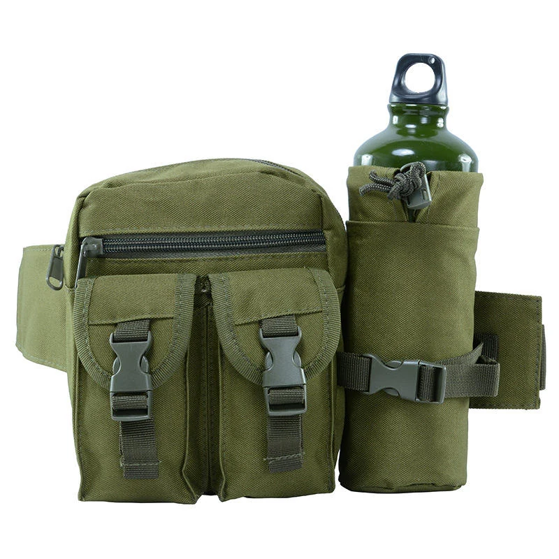 Tactical Water Bottle Waist Pouch with Eight Variant References Variant 6 color SKU reference