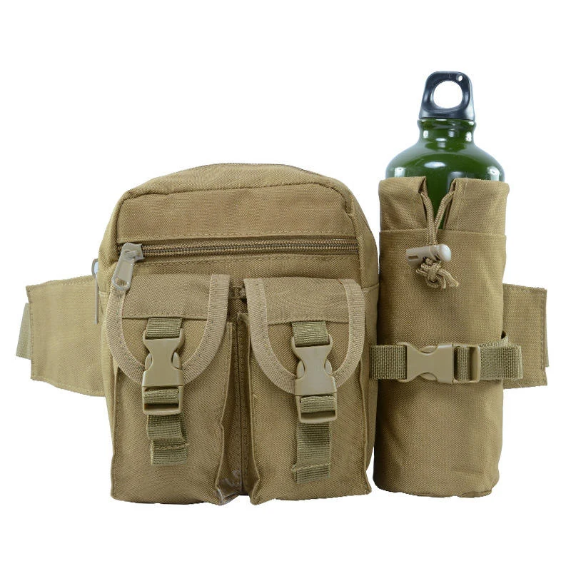 Tactical Water Bottle Waist Pouch with Eight Variant References Variant 7 color SKU reference