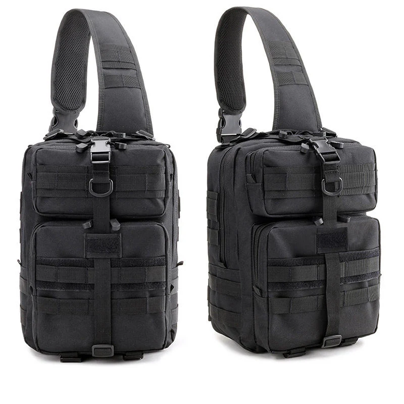 MOLLE Tactical Chest Bag in Three Colors Black color SKU reference