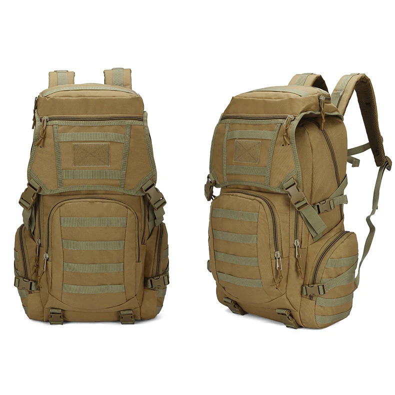 50 L Tactical Hiking Backpack in Four Colors Dark khaki color SKU reference