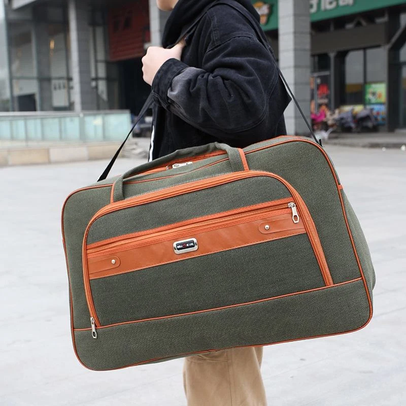 Foldable Canvas Travel Duffel in Three Colors product reference image