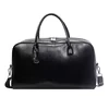 PU Travel Duffel with Pendant and Two-Way Zipper Black color SKU reference