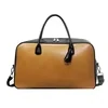 PU Travel Duffel with Pendant and Two-Way Zipper Yellow color SKU reference