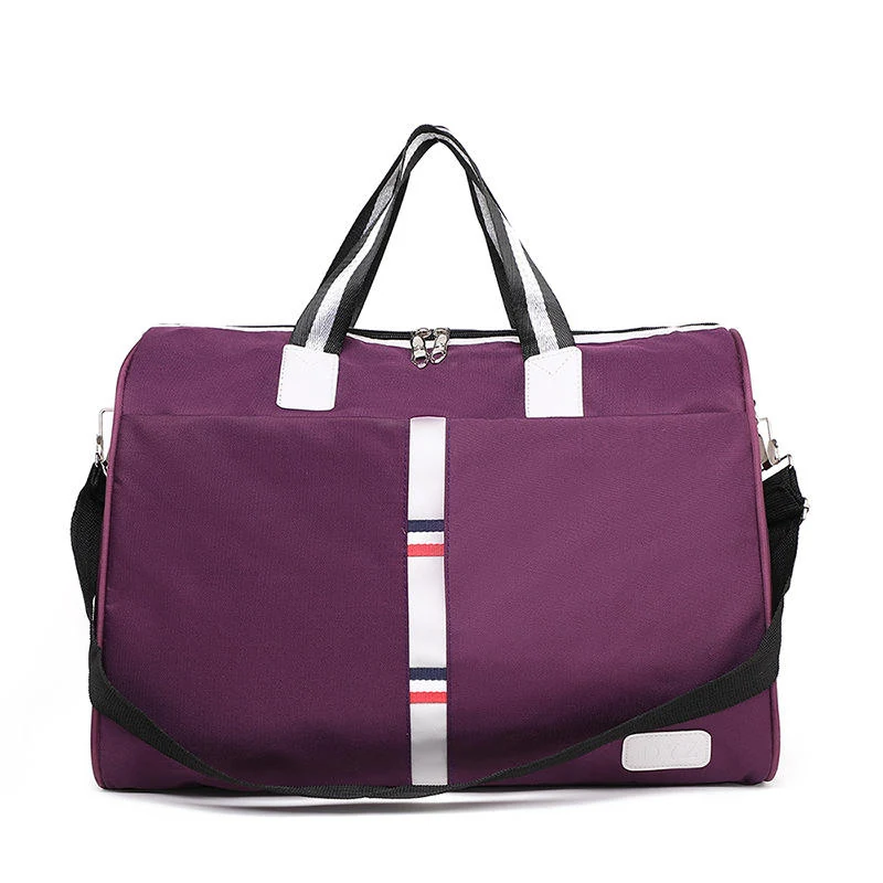 Canvas Yoga & Travel Duffel in Four Colors Purple color SKU reference