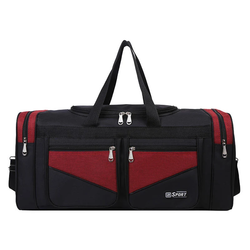 Foldable Oxford Cloth Travel Duffel in Four Colors Burgundy · reference 1 color SKU reference