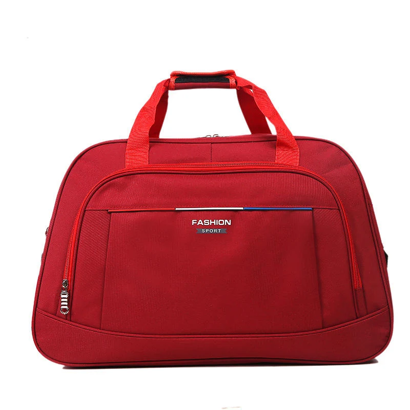Multi-Function Lightweight Oxford Cloth Travel Duffel Burgundy color SKU reference