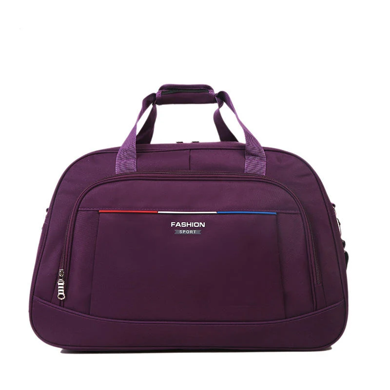 Multi-Function Lightweight Oxford Cloth Travel Duffel Purple color SKU reference