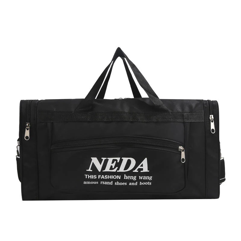 Foldable Canvas Yoga, Gym & Travel Duffel Black color SKU reference