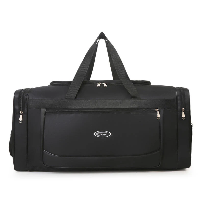 Foldable Oxford Cloth Yoga & Gym Travel Duffel Black color SKU reference
