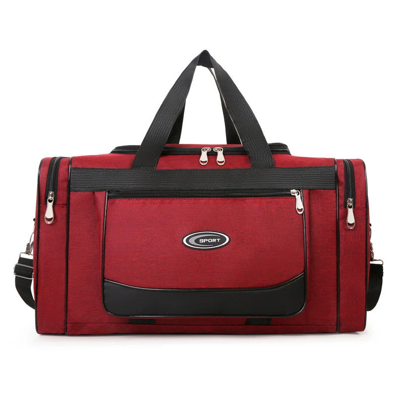Foldable Oxford Cloth Yoga & Gym Travel Duffel Burgundy color SKU reference