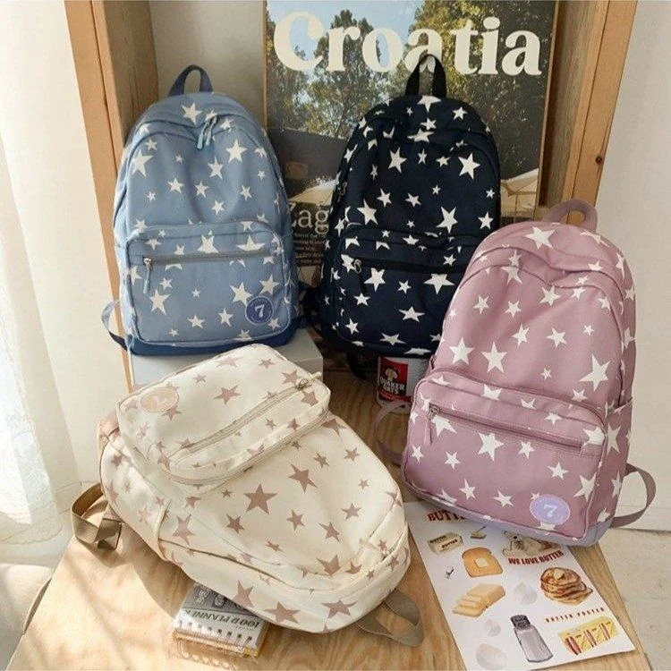 Star-Print Student Backpack product reference image