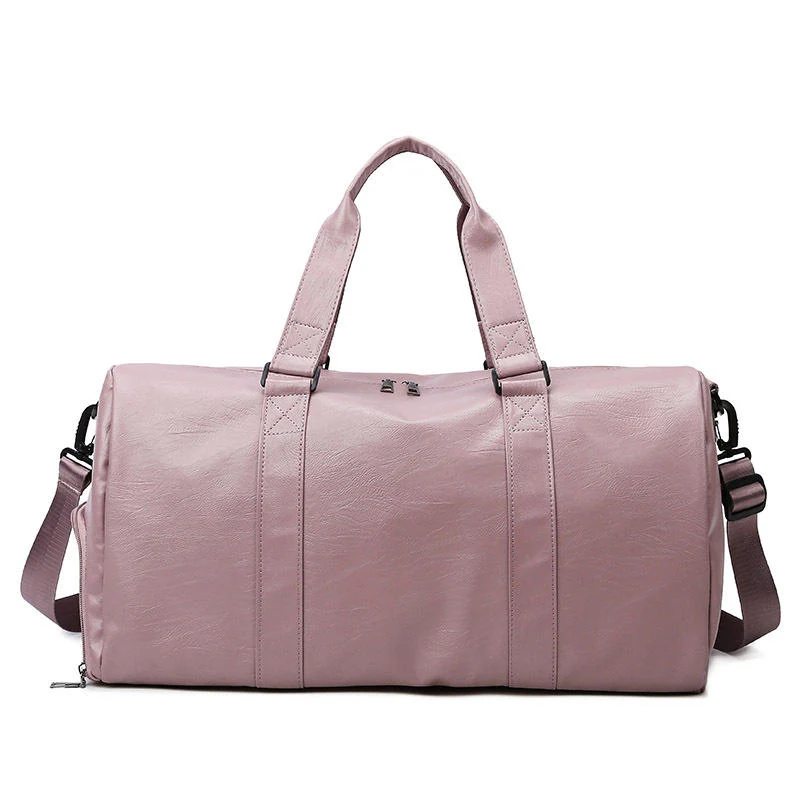 PU Travel Bag for Sports and Fitness Pink color SKU reference