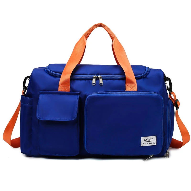 Oxford Travel Organizer Duffel Bag Blue and yellow color SKU reference