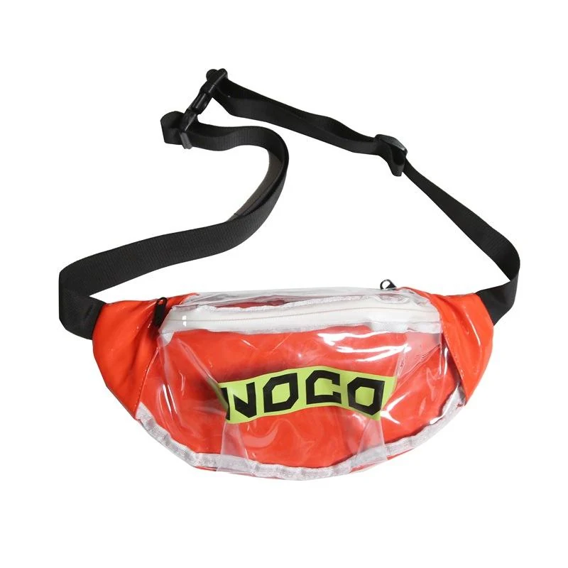 Clear PVC Chest Pack with Zip Closure Yellow color SKU reference