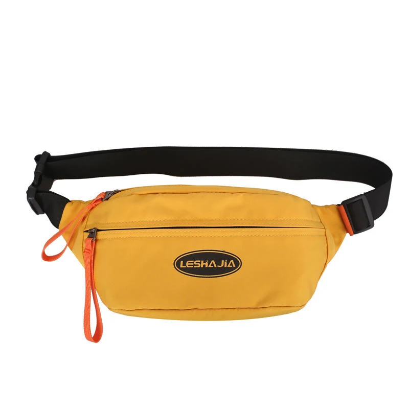 Nylon Lightweight Sports Chest and Crossbody Bag Yellow color SKU reference