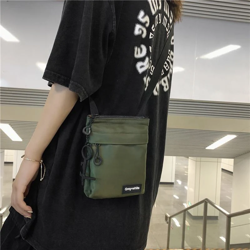 Nylon Mini Phone Crossbody Bag with Key Pendant product reference image
