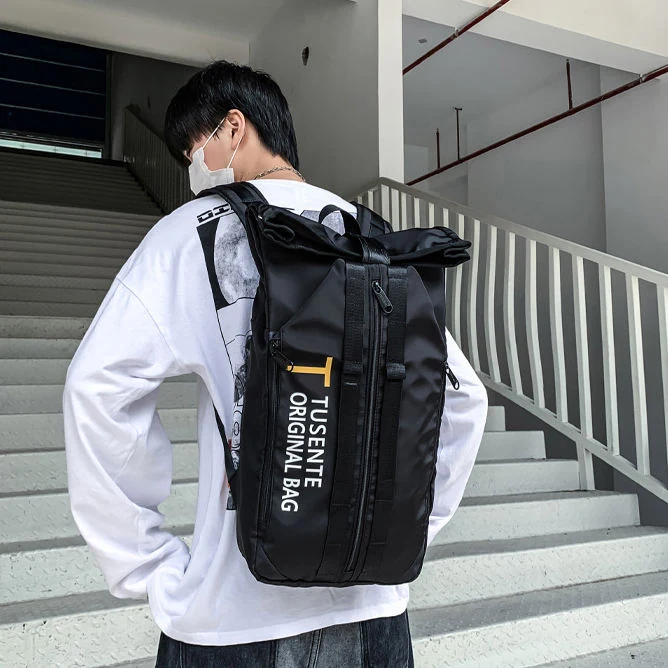 Oxford Letter-Print Large-Capacity Backpack product reference image