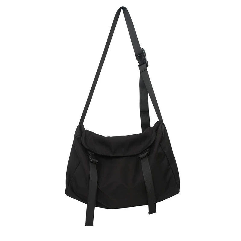 Polyester Everyday Crossbody Shoulder Bag Black color SKU reference