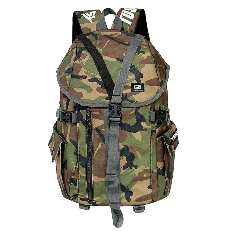 Nylon and Oxford Utility Backpack Green color SKU reference