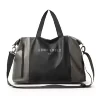 Letter-Print PU Shoulder Bag with Anti-Theft Pocket Champagne Color color SKU reference