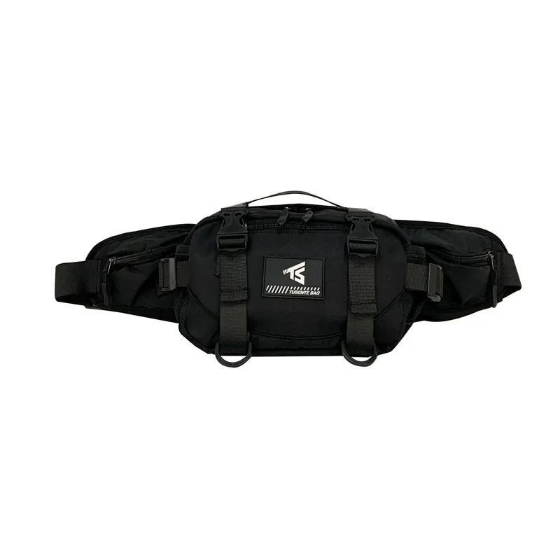 Color-Block Crossbody Chest Bag with Adjustable Strap Black color SKU reference
