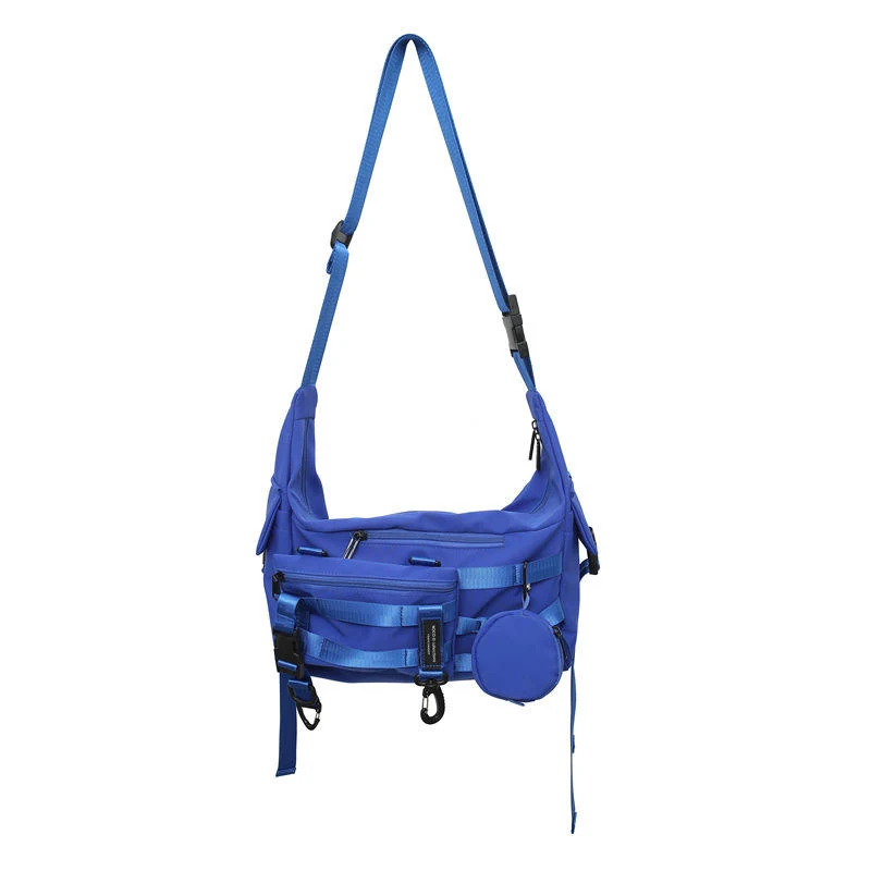 Detachable-Strap Travel Crossbody Bag Deep Blue color SKU reference